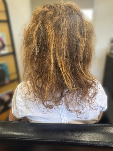 Before clip-in hair extensions transformation at LaRoc Salon in Phoenix, AZ